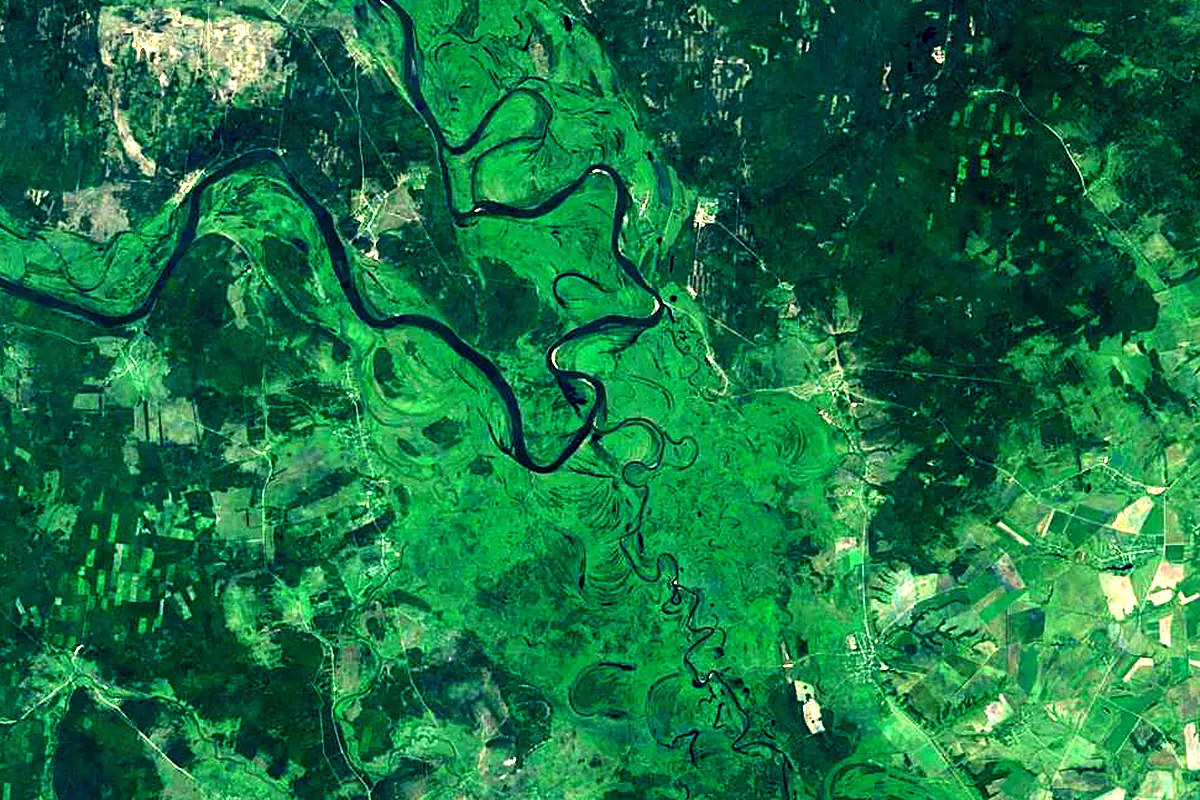 Moksha: satellite view of the mouth