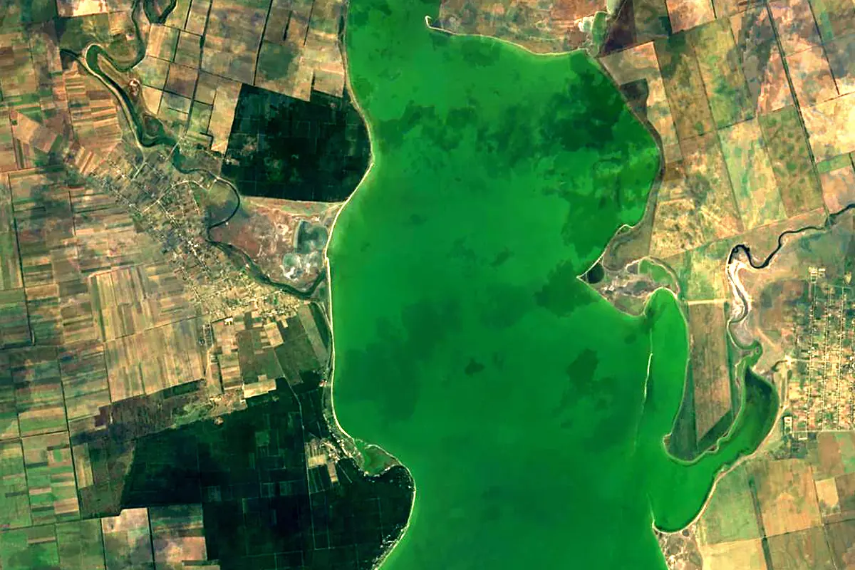 Molochna: satellite view of the mouth
