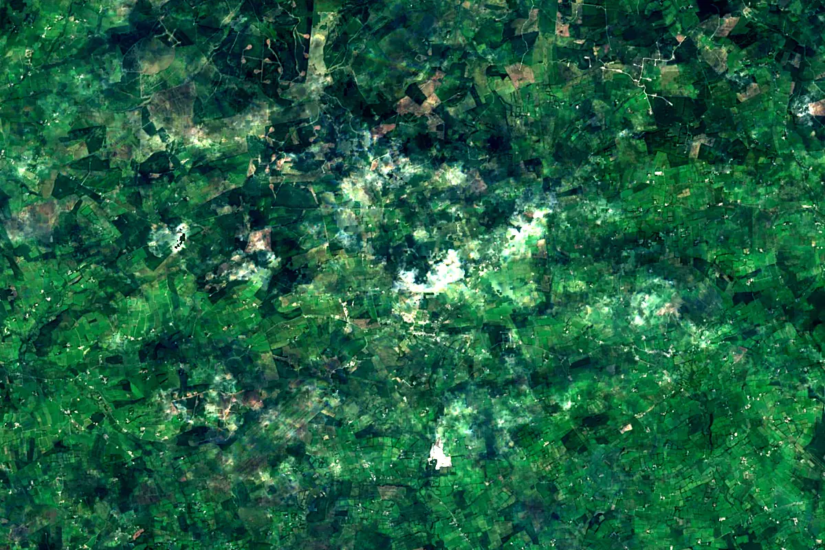 Munster Blackwater: satellite view of the source