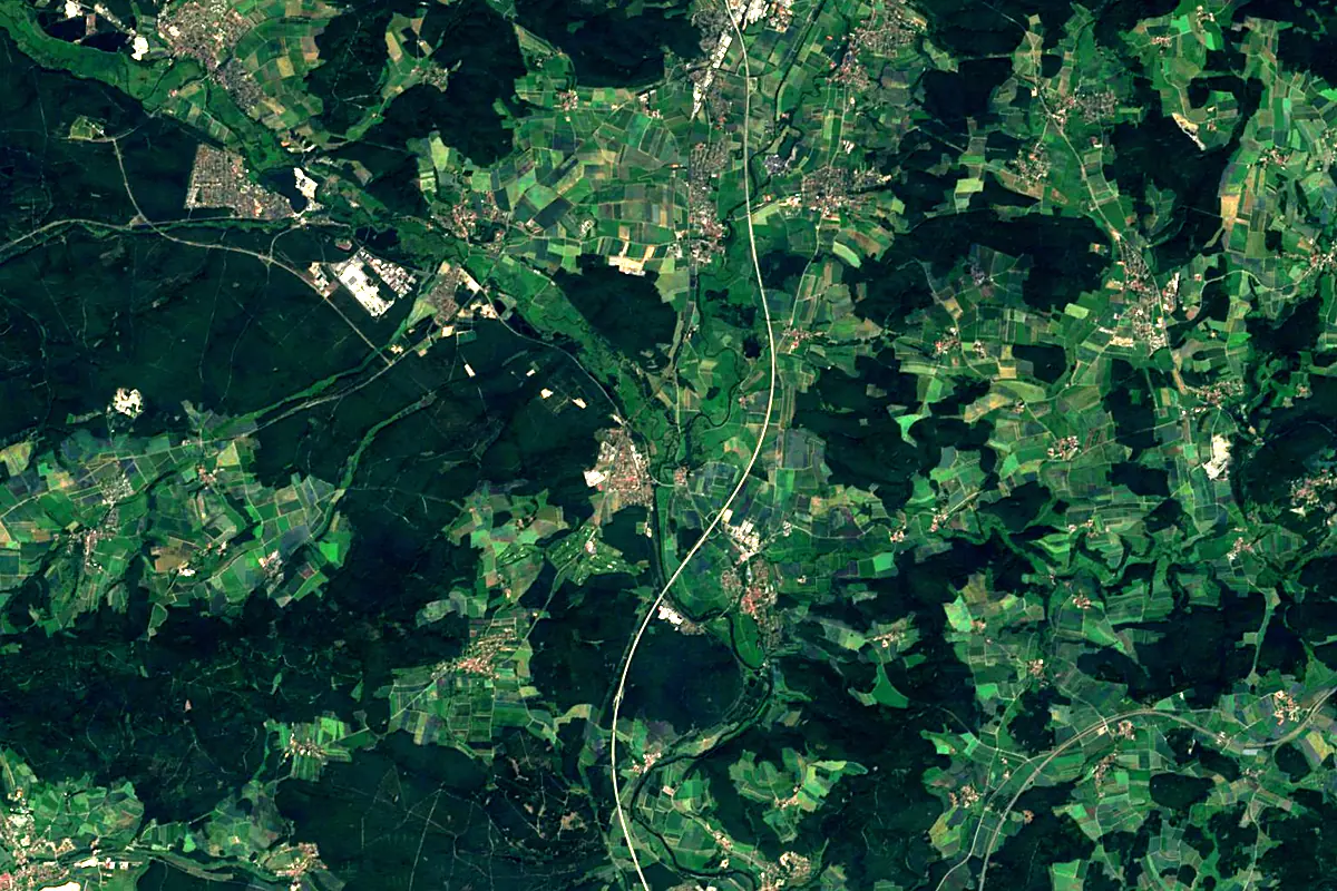 Naab: satellite view of the source