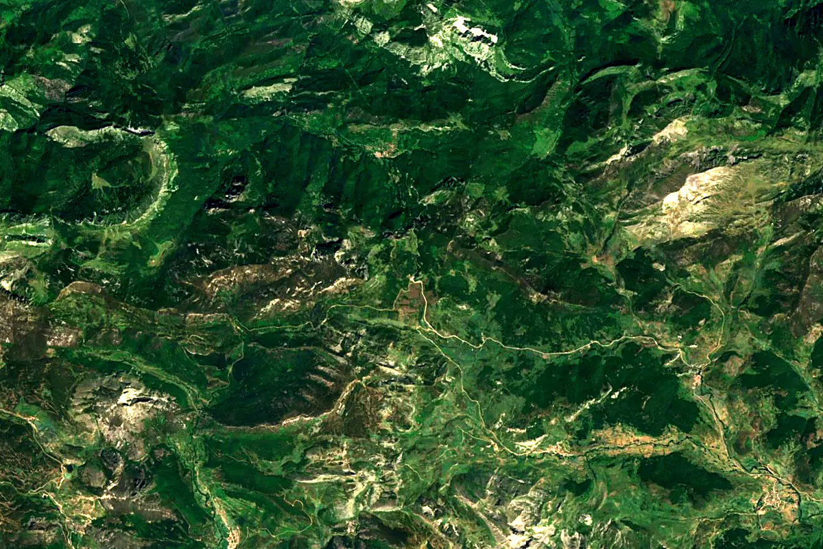 Nalón: satellite view of the source
