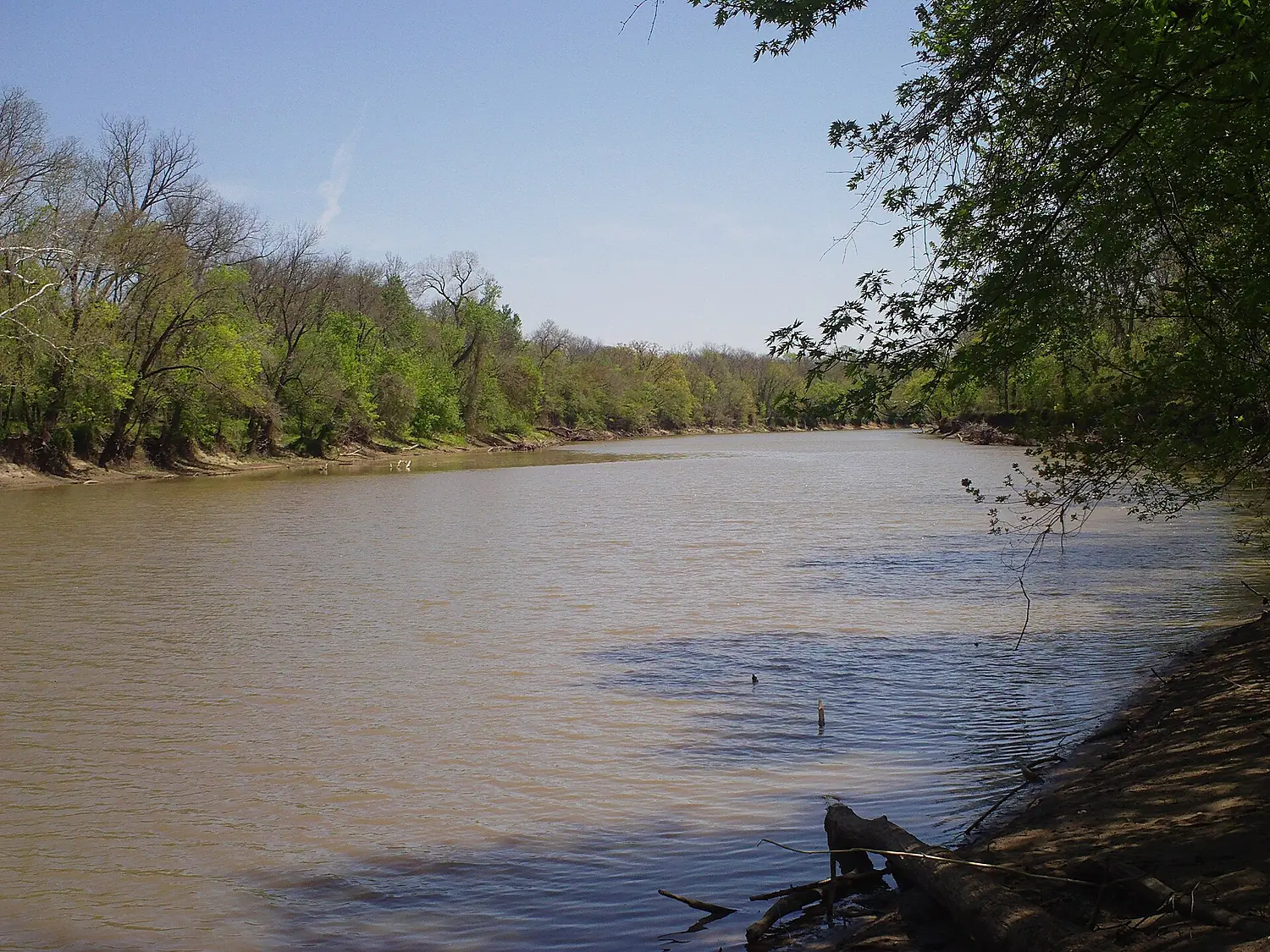 Neosho River at Miami, OK.