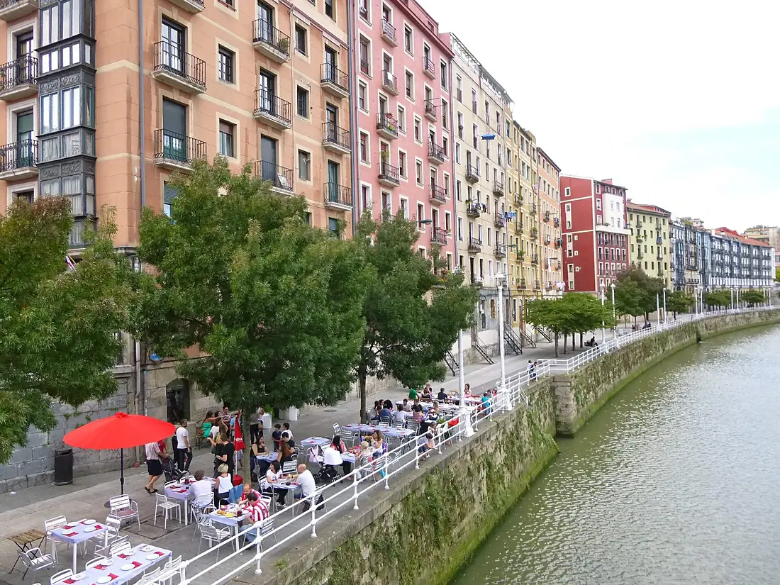 Bilbao - Ribera del Nervión, barrio de Bilbao La Vieja