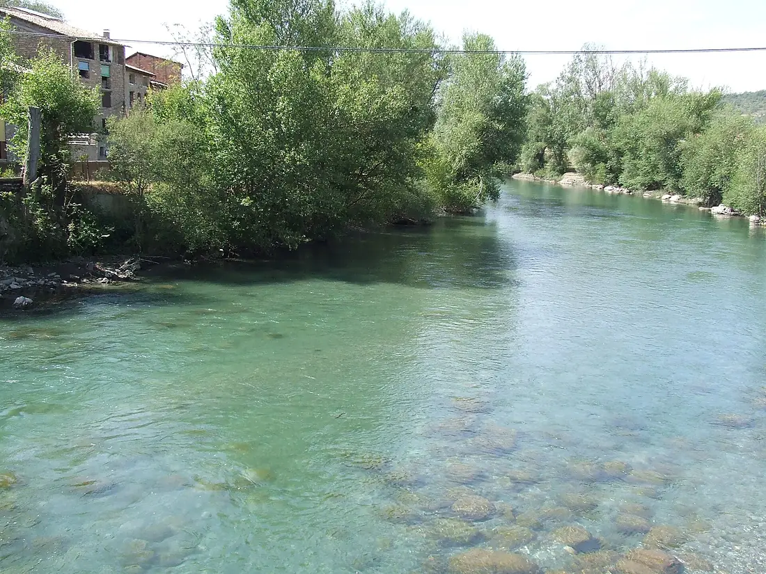 La Noguera Pallaresa al Pont de Claverol