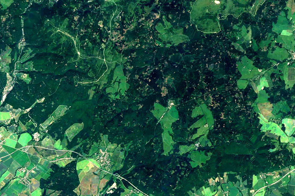 Oder: satellite view of the source