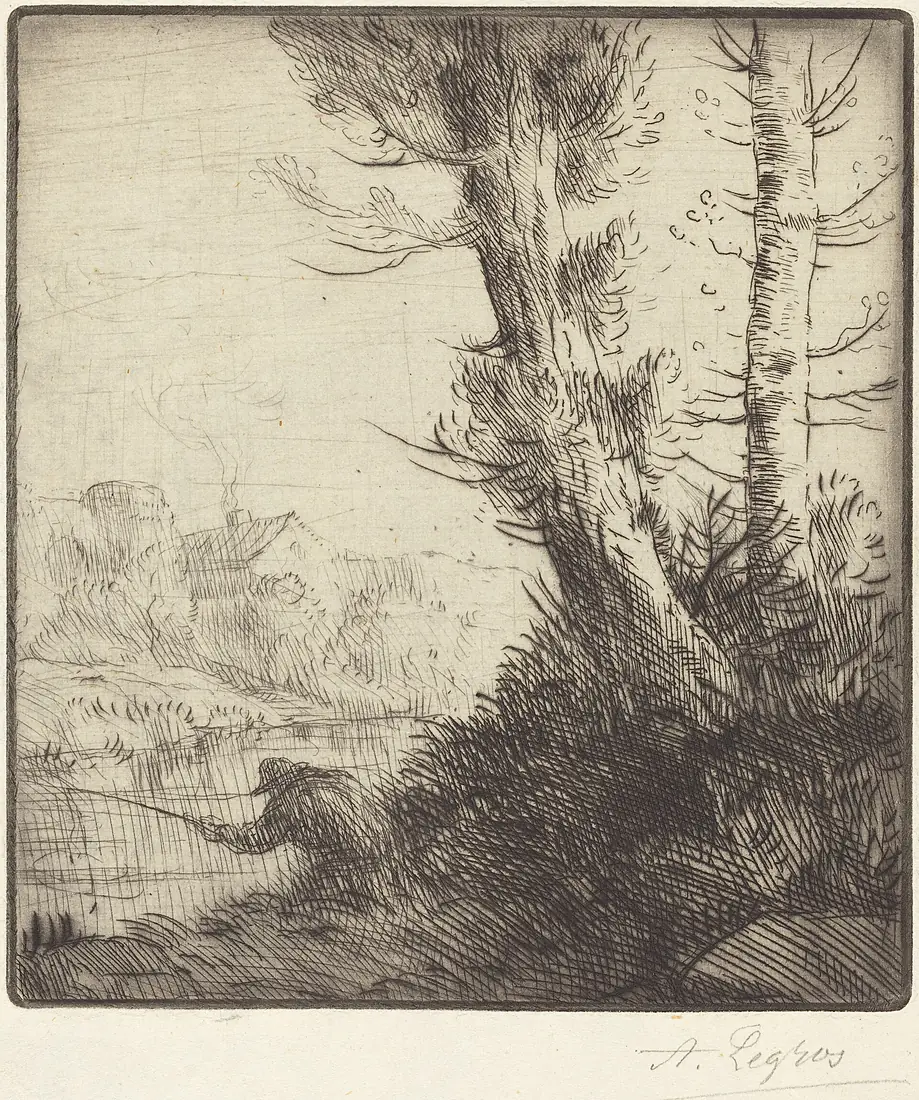 Alphonse Legros, Banks of the Oise (Bord de l'Oise), NGA 34629