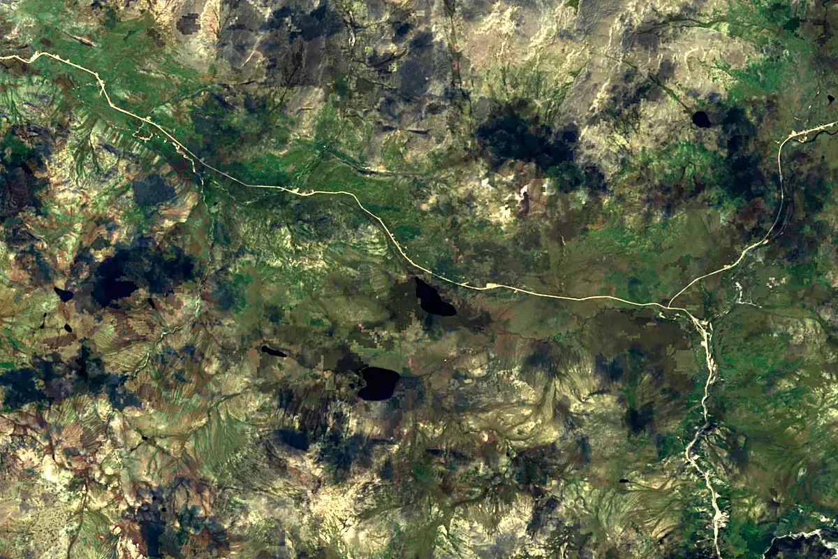 Oka: satellite view of the source