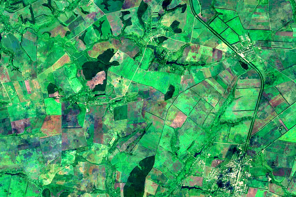 Oka: satellite view of the source