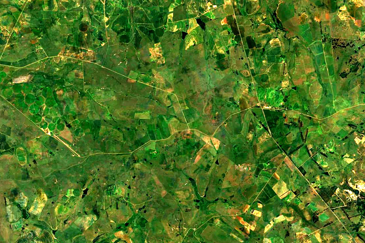 Olifants River (Limpopo): satellite view of the source