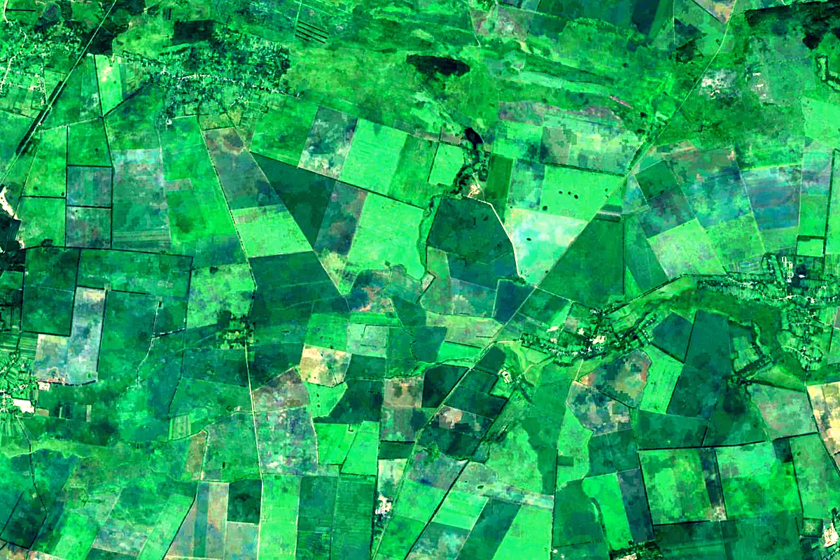 Oster River: satellite view of the source