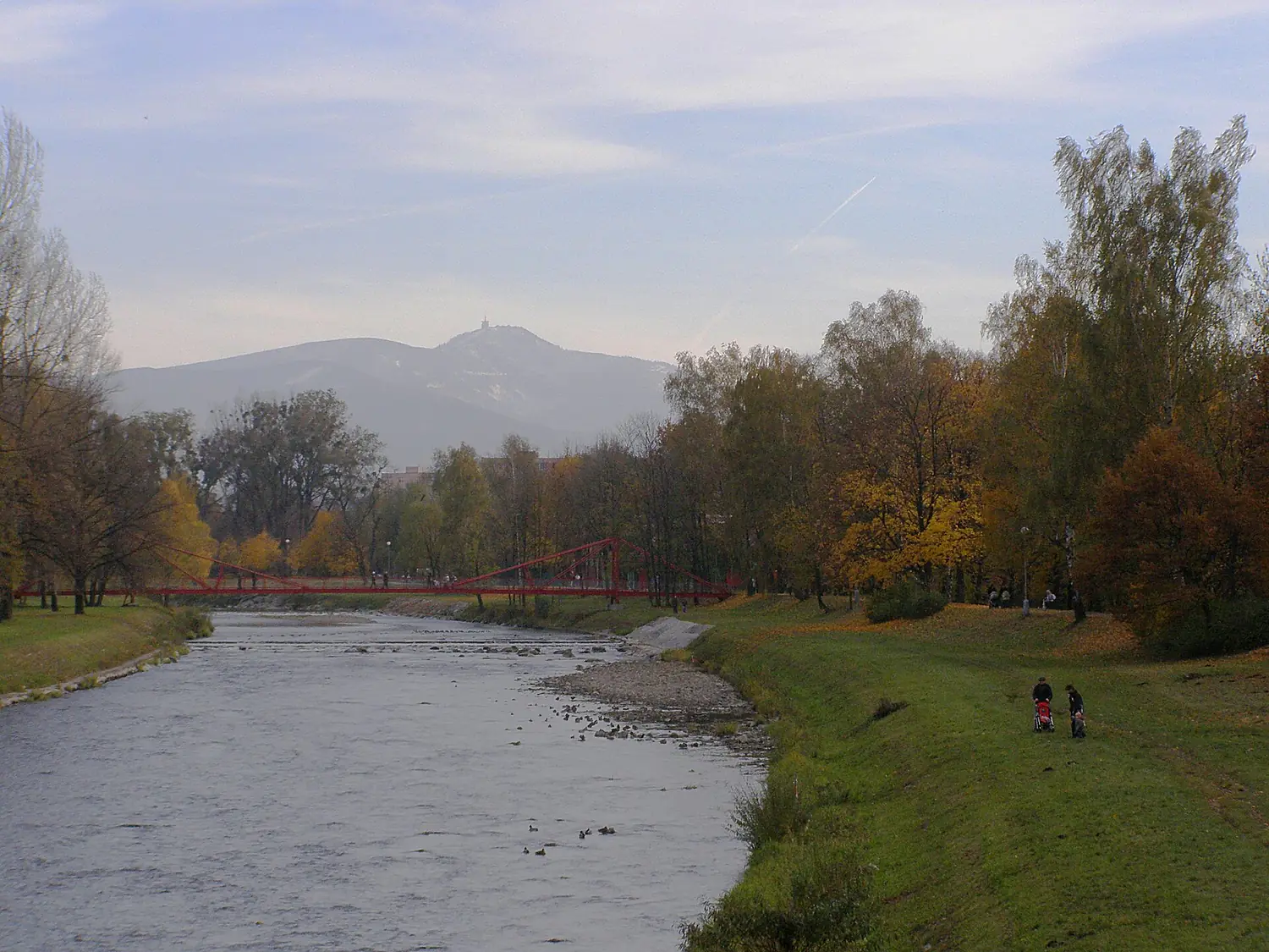 Frýdek-Místek, Ostravice, lávka 02