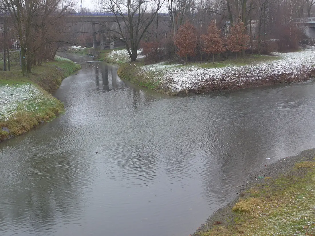 Ostrava - soutok Ostravice a Lučiny
