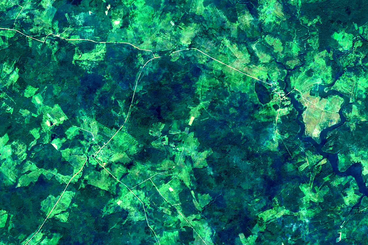 Ostyor: satellite view of the source