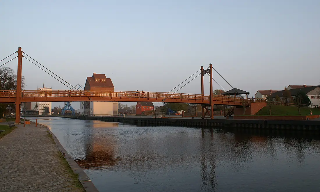 Anklam Peene Fussgängerbrücke