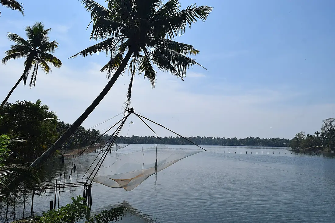 Fish net over Periyar River 0