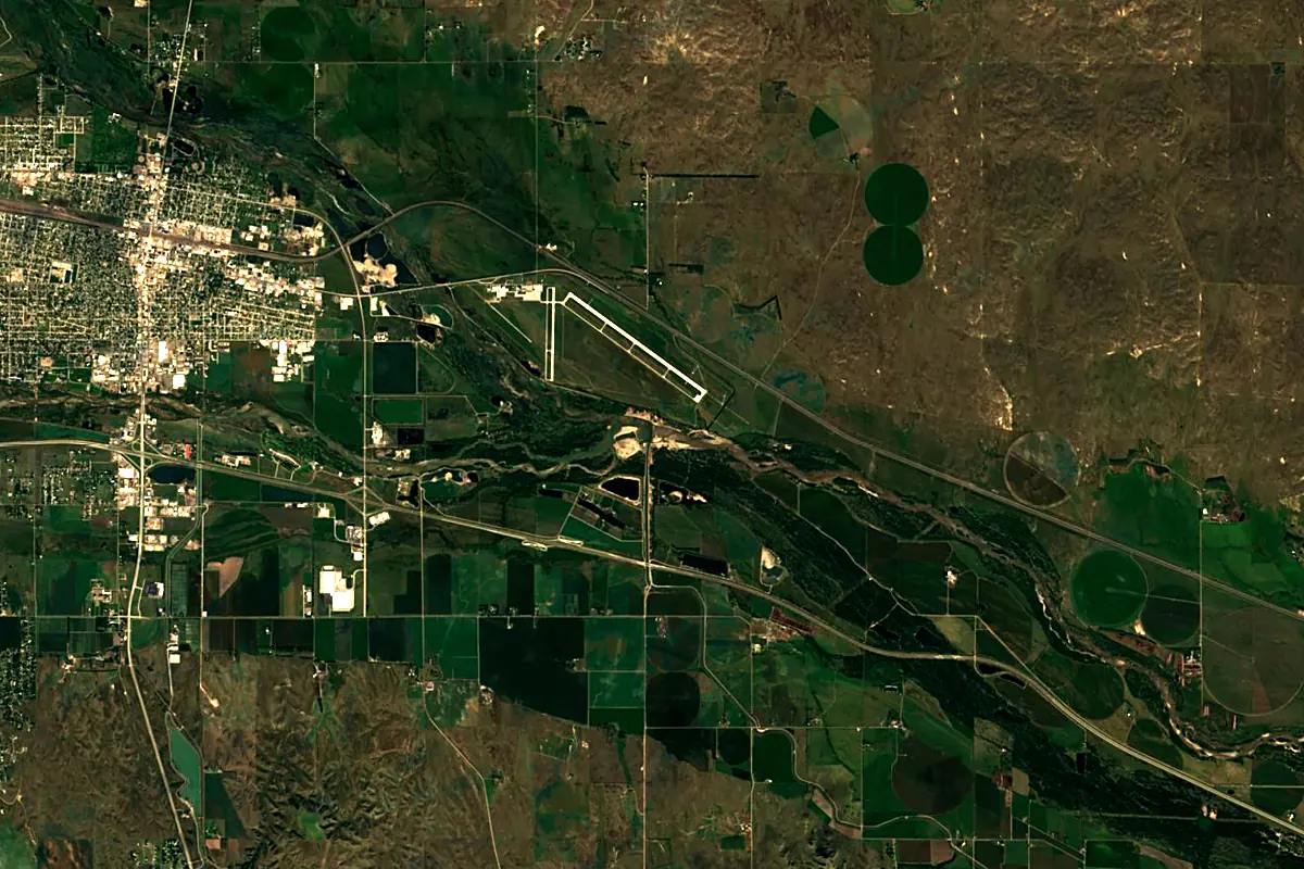 Platte River: satellite view of the source