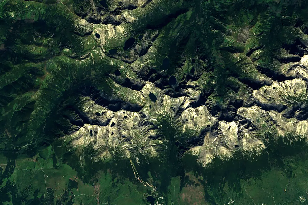 Poprad: satellite view of the source