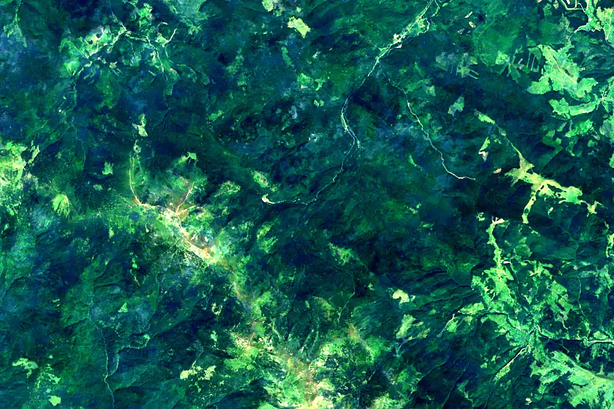 Prut: satellite view of the source