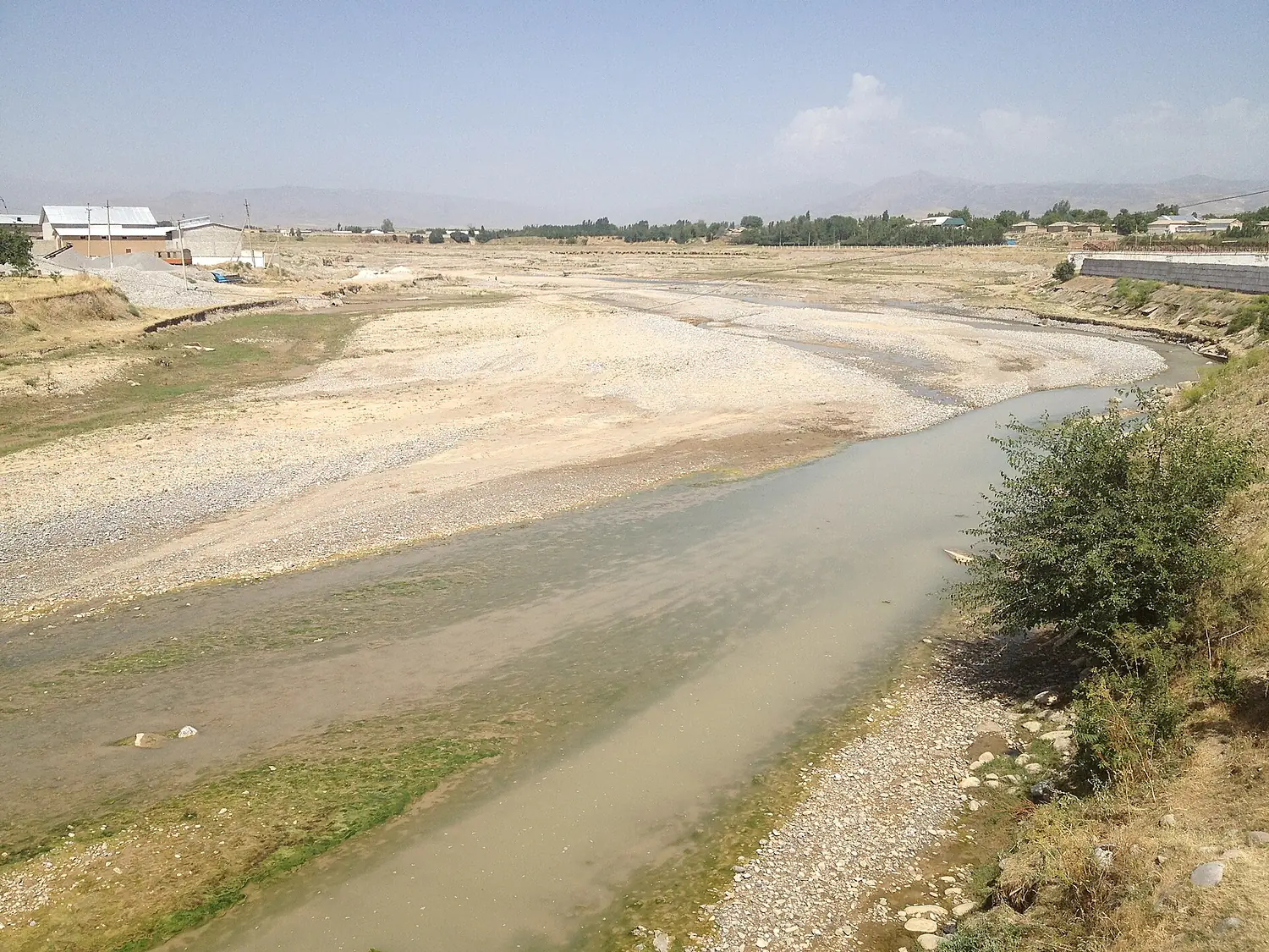 Qashqadaryo river in Kitab