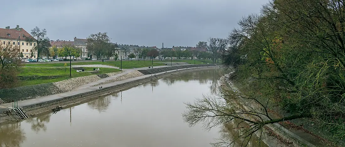 Raba river in Gyor (1)