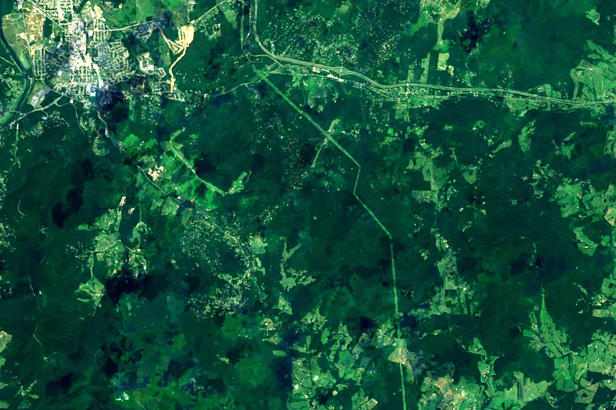 Rappahannock River: satellite view of the source