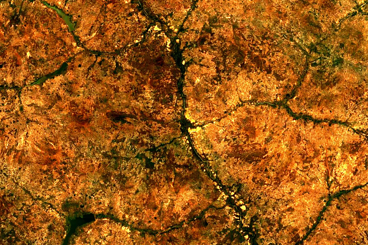 Red Volta: satellite view of the source