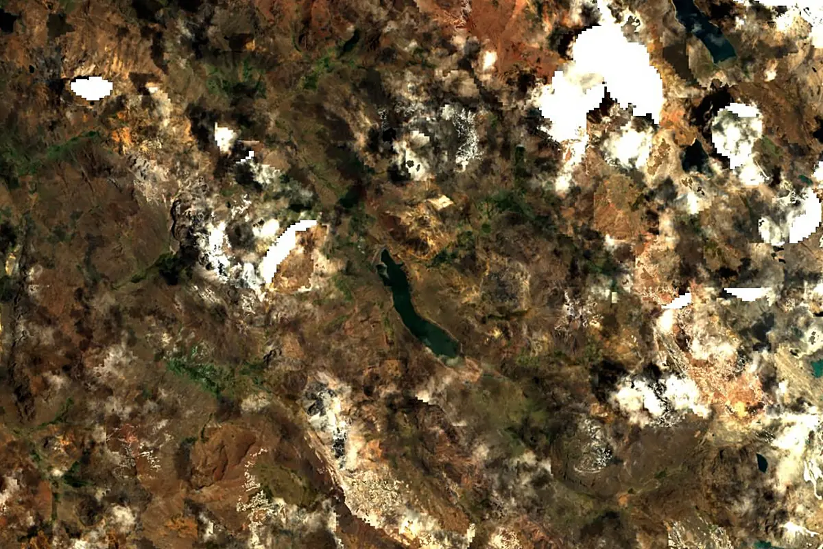 Rímac River: satellite view of the source