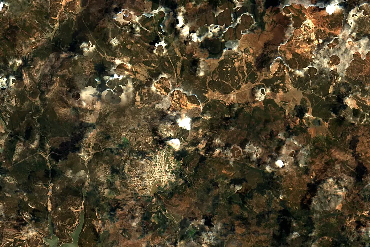 Rio Conchos: satellite view of the source