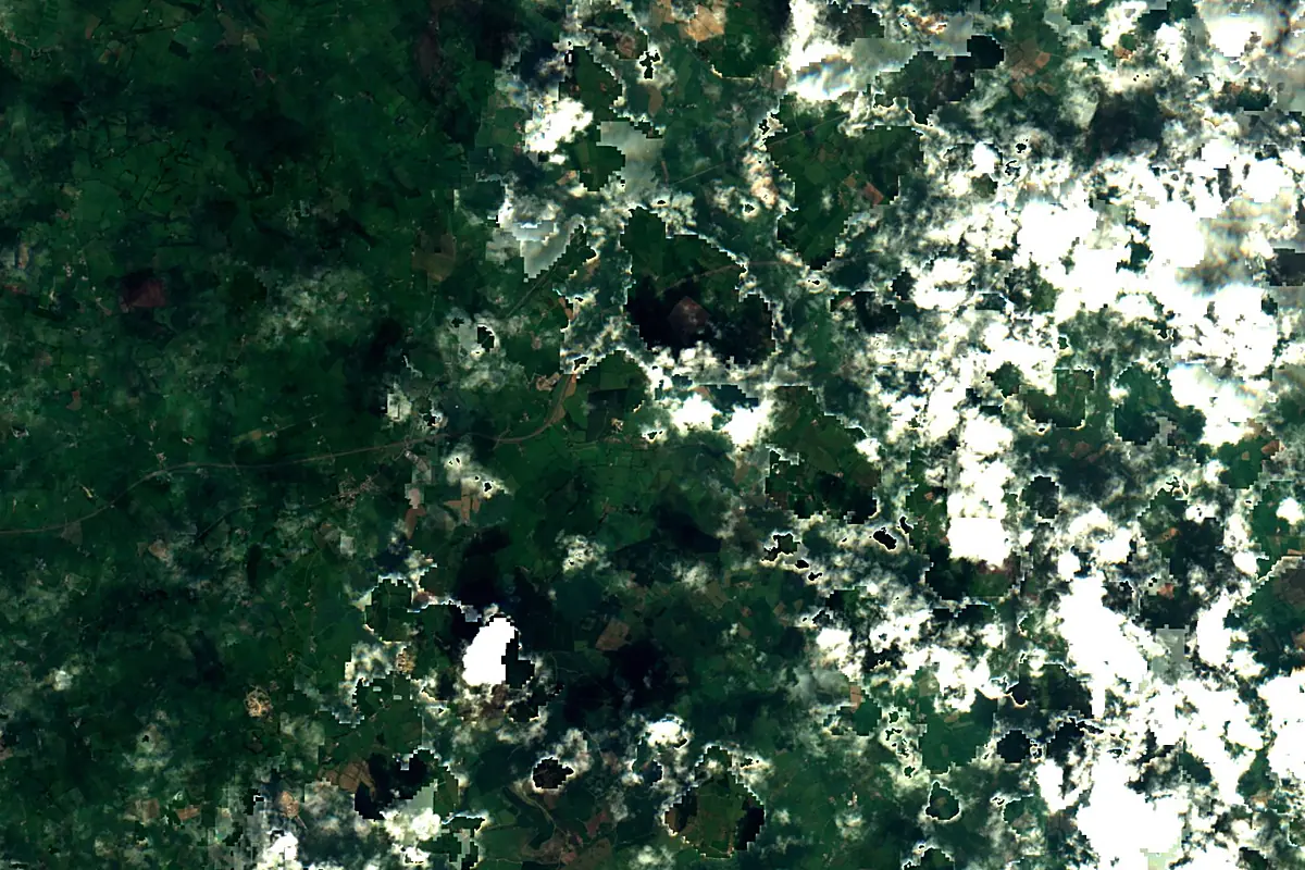 River Nore: satellite view of the source