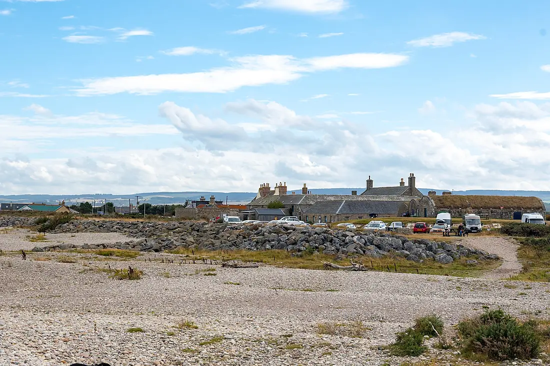 Spey Bay village September