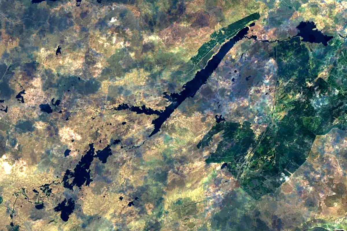 River Tay: satellite view of the source