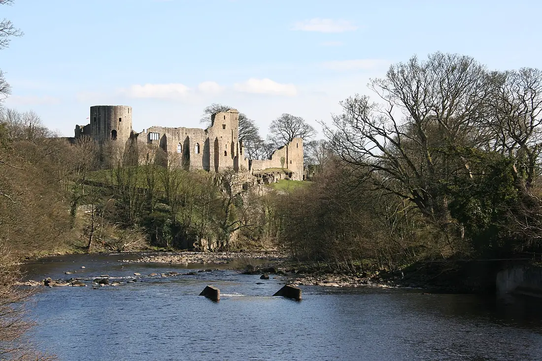 Barnard Castle from across the River Tees