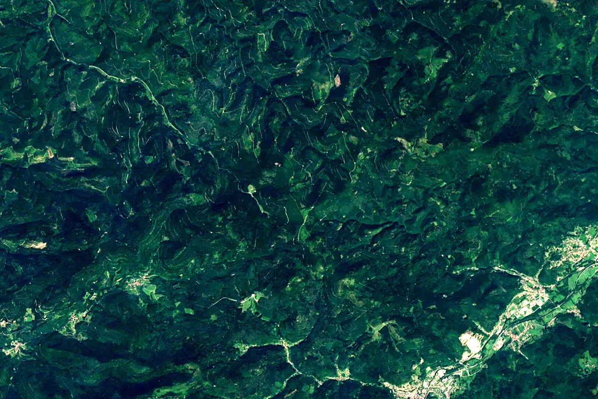Saar: satellite view of the source