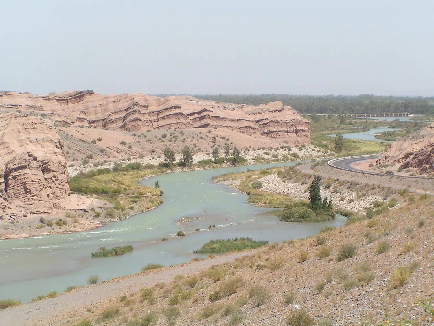 Río San Juan en la Quebrada de Ullum