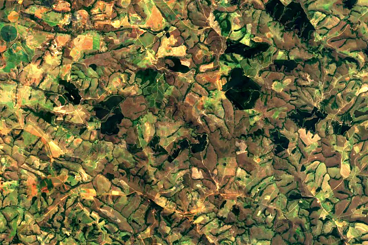 São Francisco River: satellite view of the source