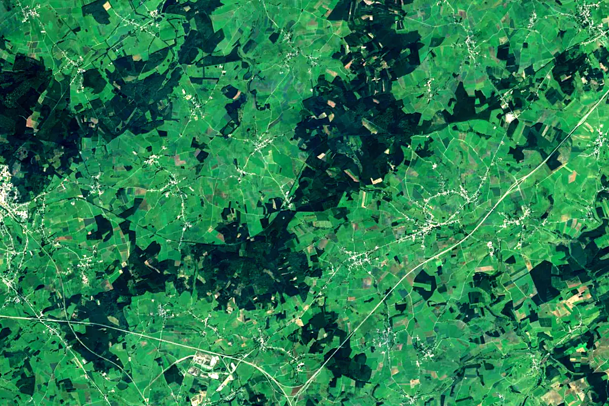 Sauer: satellite view of the source