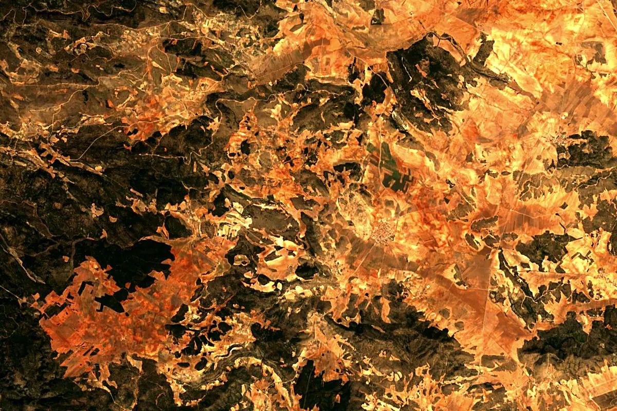 Segura: satellite view of the source