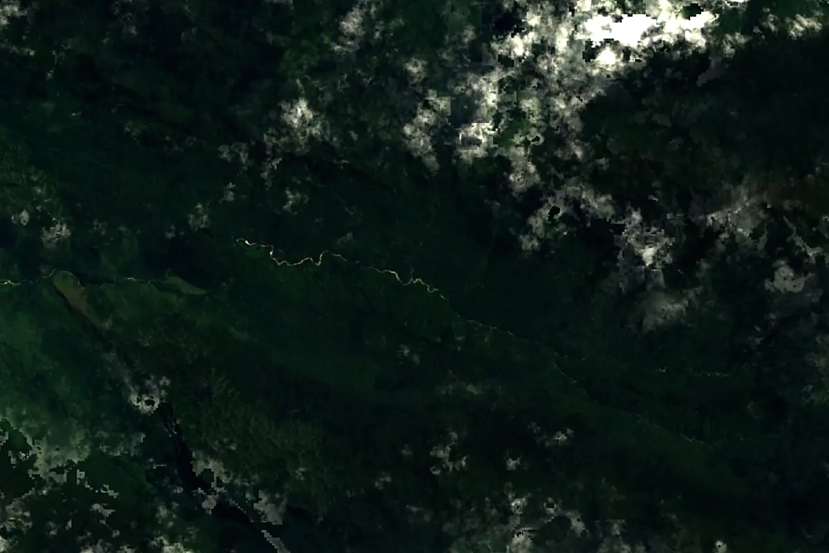 Sepik: satellite view of the source