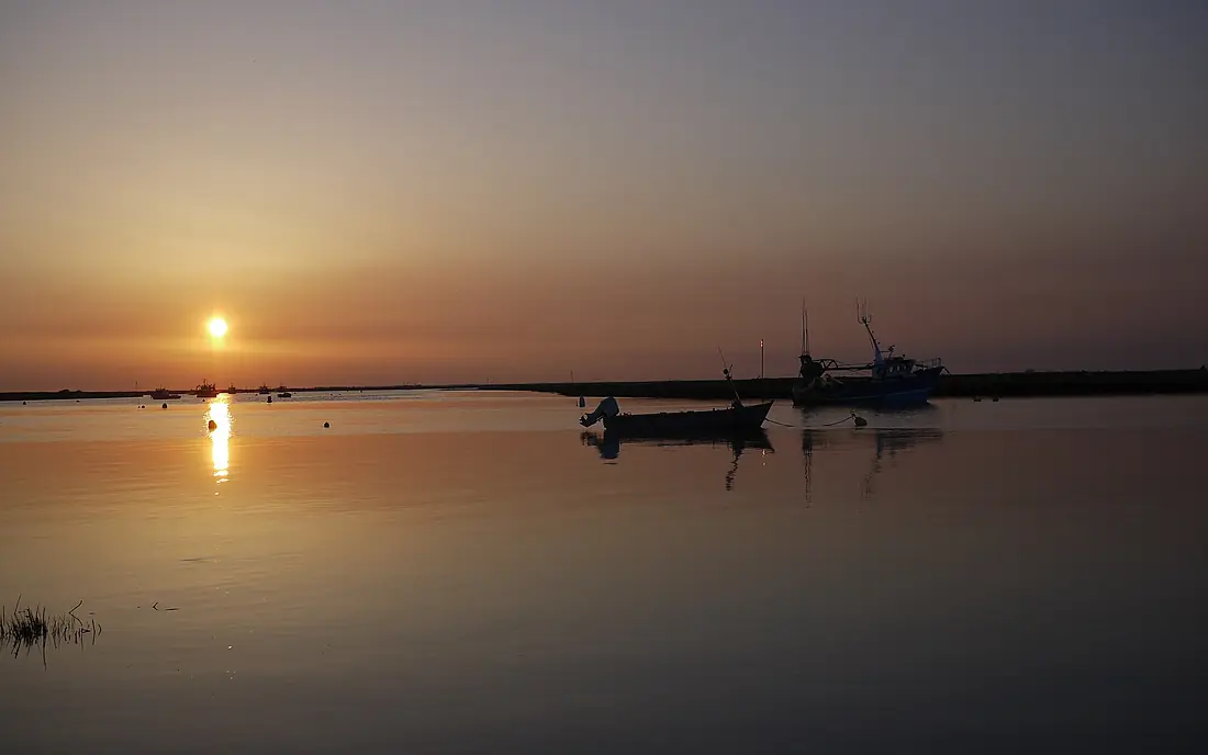 Couché de soleil sur la Sèvre Niortaise
