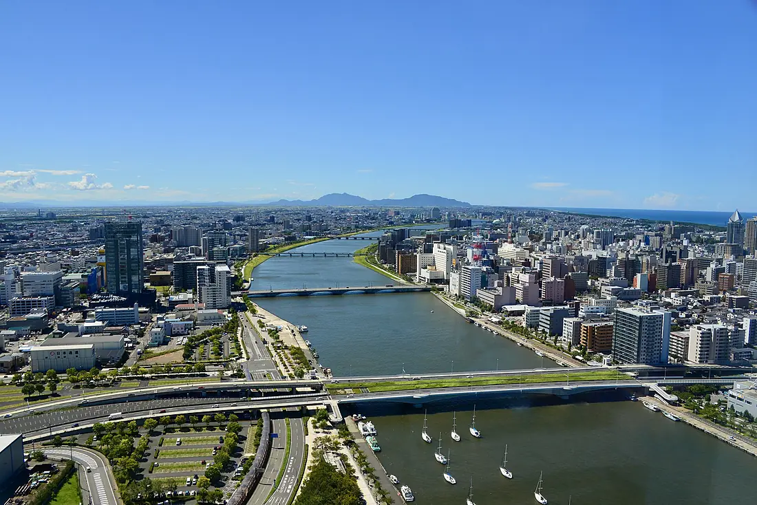 Niigata from Bandaijima Building 20200906