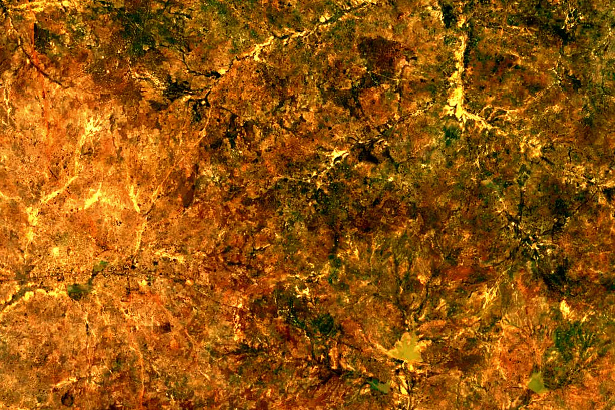 Sirba River: satellite view of the source