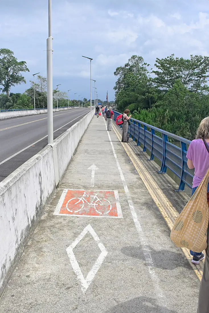 Puentre sobre el Río Sixaola en la Frontera Panameña-Costa Ricense (Abril 2024)