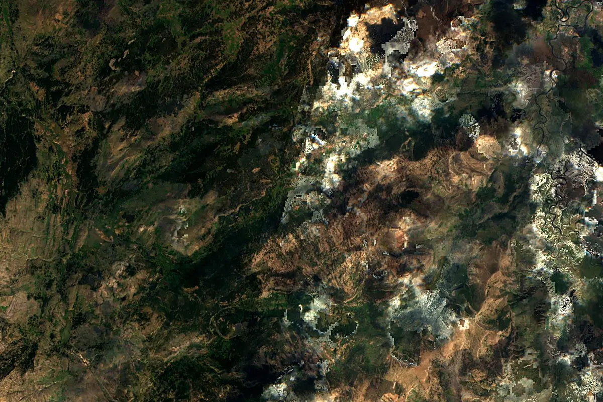 Snake River: satellite view of the source