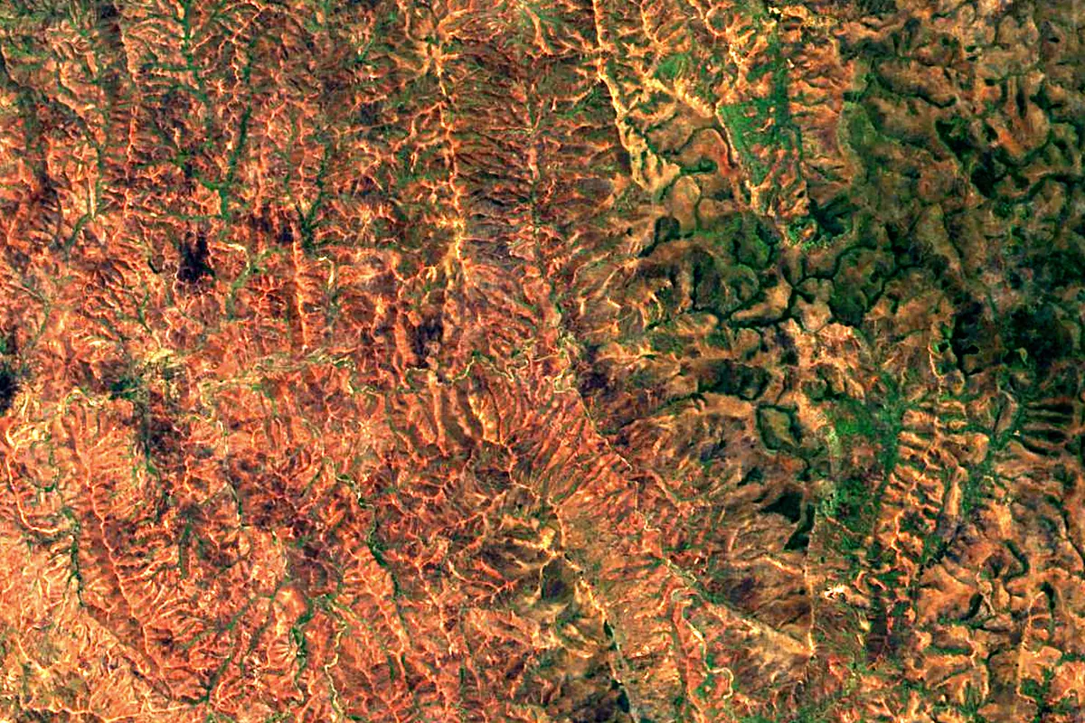 Sofia River: satellite view of the source