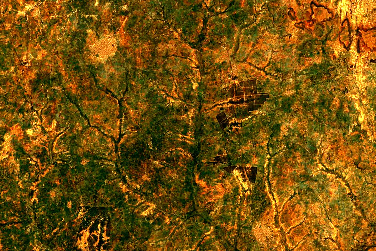 Sokoto River: satellite view of the source