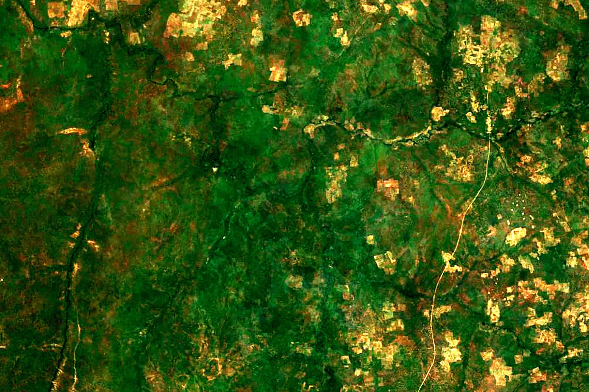 Sota River: satellite view of the source