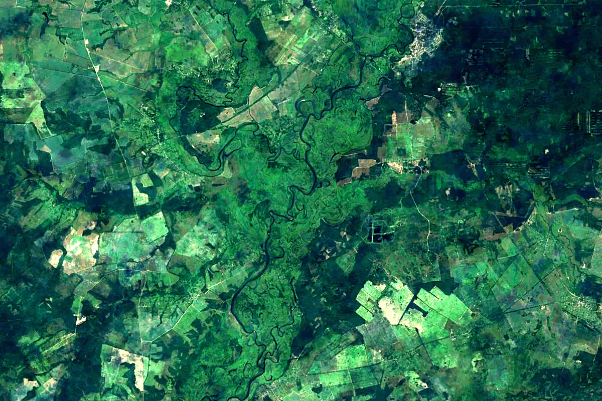 Sudost: satellite view of the mouth