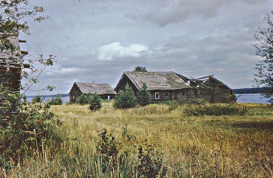 Deserted village at Sukhona River