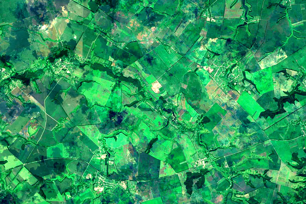 Sula River: satellite view of the source