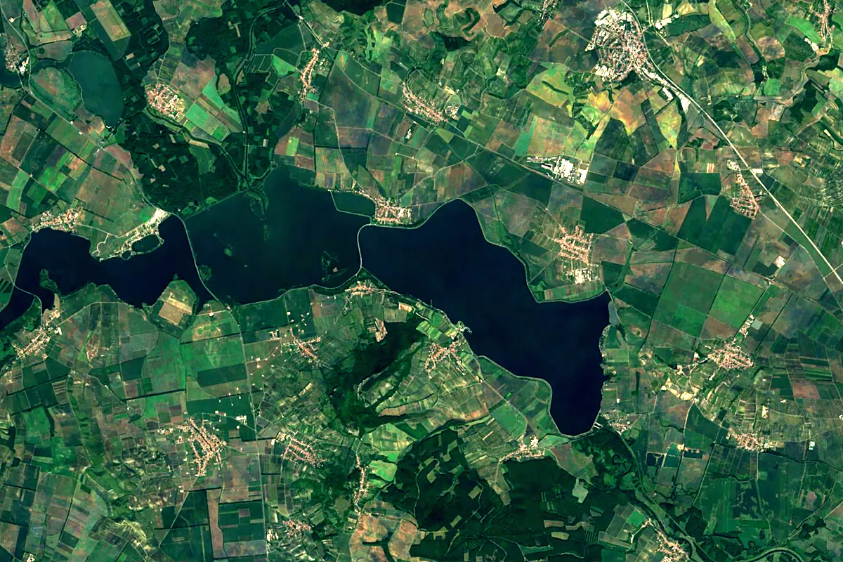 Svratka: satellite view of the mouth